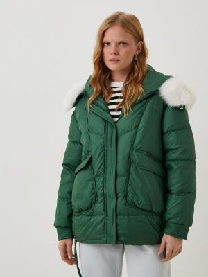 Утепленная демисезонная куртка Vitacci зеленая