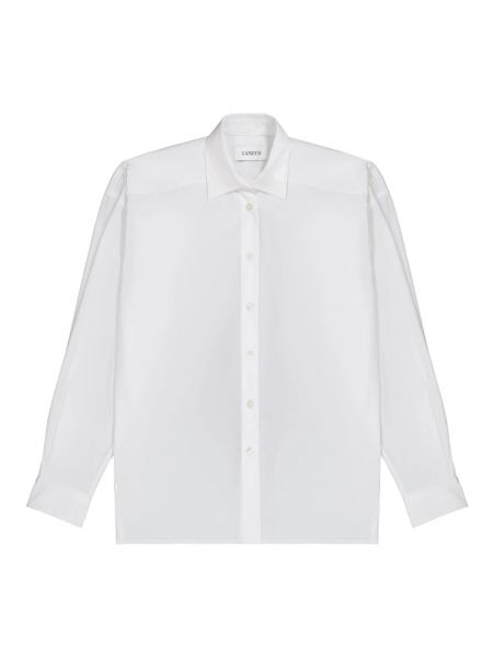 Klassischer oversize bluse mit geknöpfter Laneus weiß