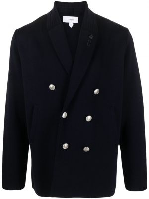 Manteau col châle Lardini bleu