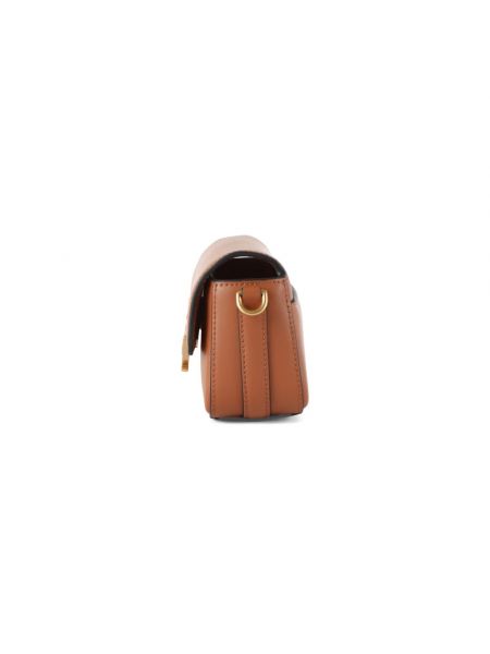Bolso clutch de cuero Karl Lagerfeld marrón