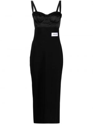 Koktel haljina Dolce & Gabbana crna