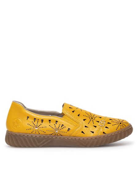 Chaussures de ville Rieker jaune