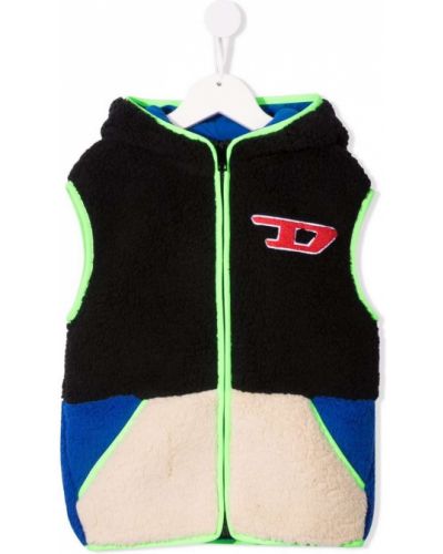 Fleece vest for jenter Diesel Kids svart