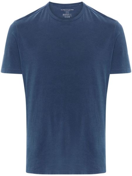 T-shirt en coton Majestic Filatures bleu
