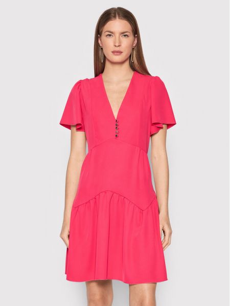 Коктейльное платье свободного кроя Rinascimento розовое