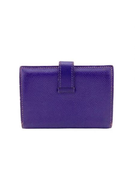 Cartera de cuero Hermès Vintage violeta