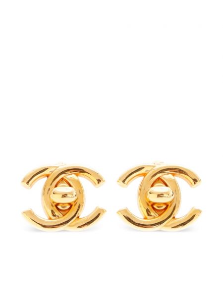 Boucles d'oreilles à clips Chanel Pre-owned doré