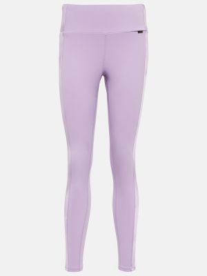 Teplákové nohavice s vysokým pásom Goldbergh fialová