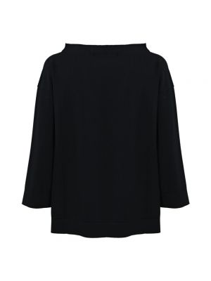 Jersey de viscosa de tela jersey con escote barco Liviana Conti negro