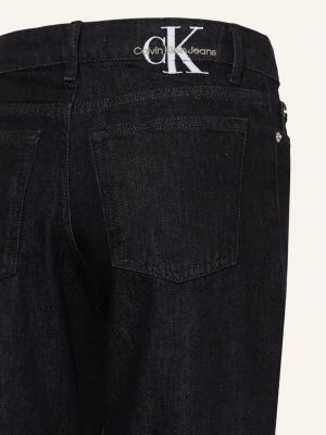 Zvonové džíny relaxed fit Calvin Klein černé