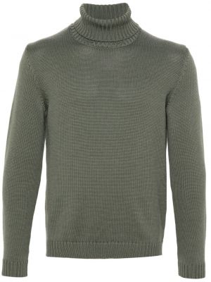 Вълнен пуловер Zanone зелено