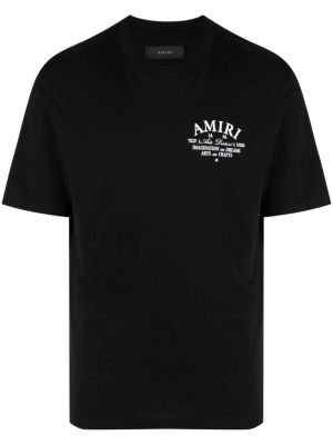 Bavlnené tričko s potlačou Amiri čierna