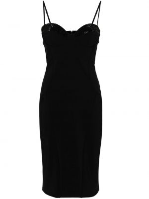Křišťálové midi šaty Chiara Boni La Petite Robe černé