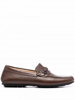 Skinn loafers Corneliani brun