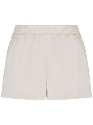 Pantaloni scurți cu imagine din jerseu Emporio Armani alb