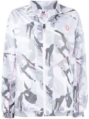 Piumino con stampa camouflage Aape By *a Bathing Ape® bianco