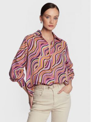 Oversized košeľa Billabong fialová