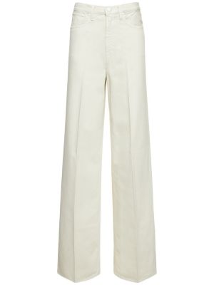 Voľné bavlnené džínsy Made In Tomboy biela