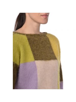 Jersey de lana de alpaca de tela jersey Gran Sasso verde