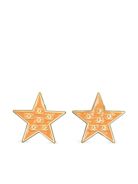 Auskarai su žvaigždės raštu Chanel Pre-owned