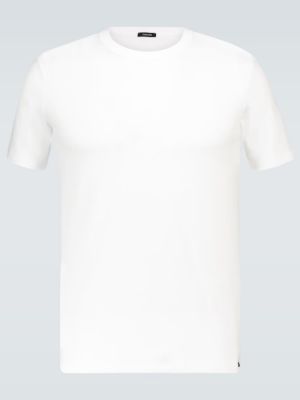 Βαμβακερή μπλούζα Tom Ford λευκό