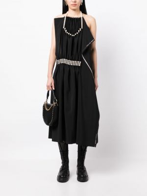 Sukienka midi z perełkami Junya Watanabe czarna