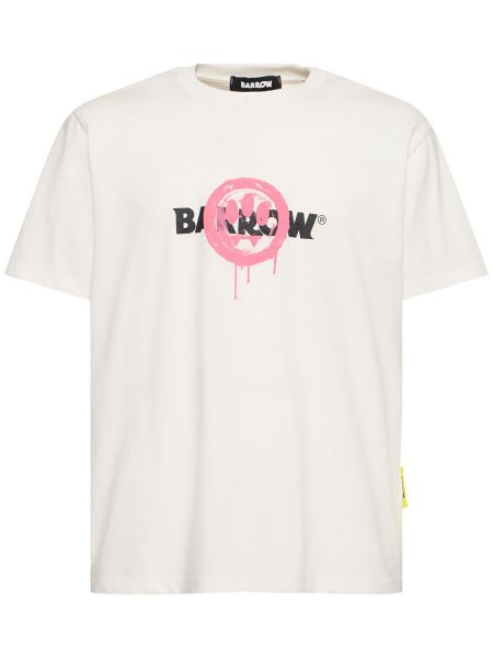 Camiseta de algodón Barrow blanco