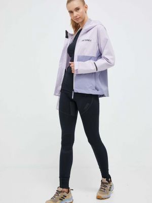 Vodoodporna jakna Adidas Terrex vijolična