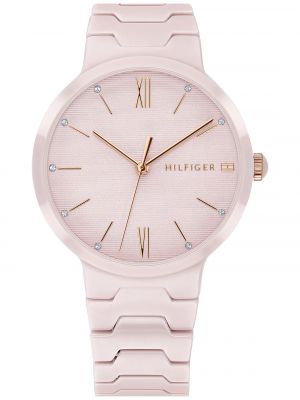 Керамические часы Tommy Hilfiger розовые