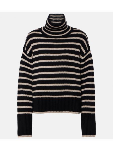 Кашмирен пуловер на райета Lisa Yang