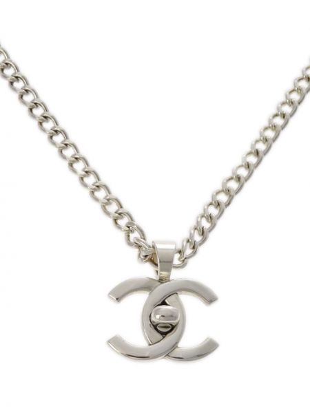 Ogrlica Chanel Pre-owned srebrena