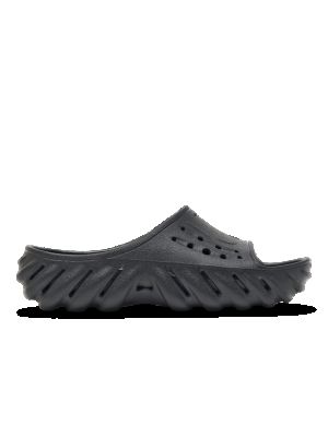 Sandales en cuir Crocs noir