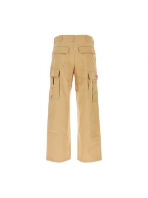 Pantalones cargo de algodón Kenzo amarillo
