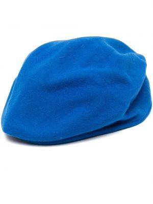 Woll baskenmütze mit print Comme Des Garçons Shirt blau