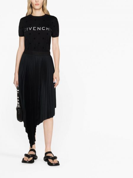 Raštuotas marškinėliai Givenchy juoda