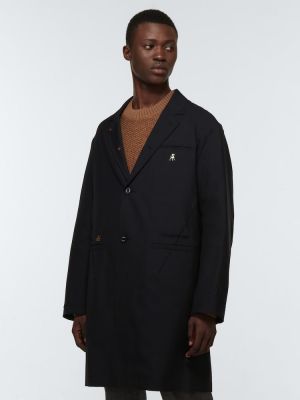 Mohérový vlnený kabát Undercover čierna
