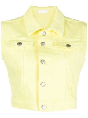 Giacca di jeans con stampa tie-dye P.a.r.o.s.h. giallo