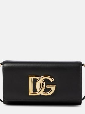 Lær clutch Dolce&gabbana svart