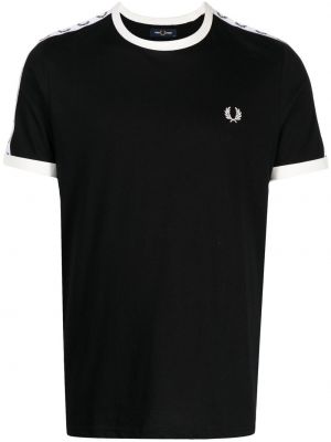 Bavlnené tričko Fred Perry čierna