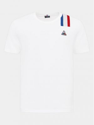 Priliehavé tričko Le Coq Sportif biela
