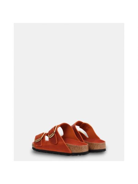 Leder sandale Birkenstock orange