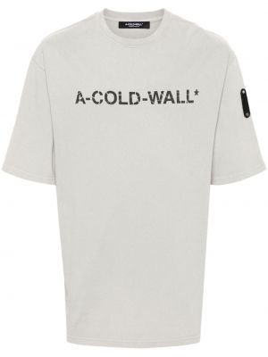 T-shirt di cotone A-cold-wall* grigio