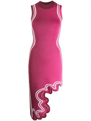 Asymmetrisches kleid mit print Ph5 pink