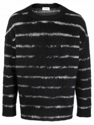 Prugasti džemper Saint Laurent crna
