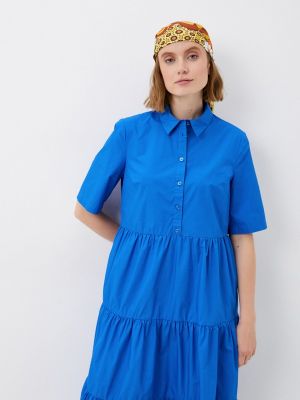Платье-рубашка Ostin синее