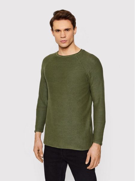 Длинный свитер Only & Sons зеленый