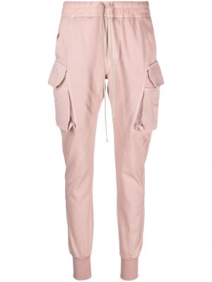Памучни карго панталони Rick Owens Drkshdw розово