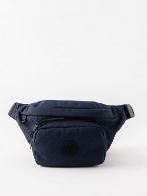 Нейлоновая сумка через плечо Moncler синяя
