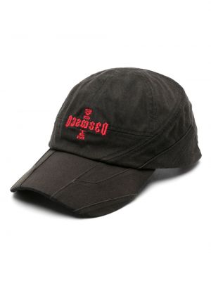 Haftowana czapka z daszkiem 032c czarna