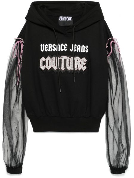 Hættetrøje Versace Jeans Couture sort